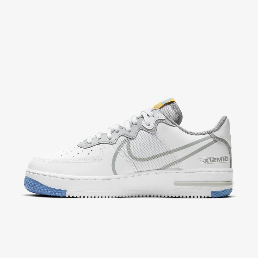 nike air force 1 low react white light smoke grey